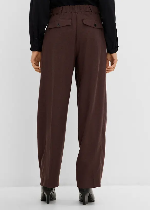 Pantaloni barrel in misto viscosa fluido, bonprix