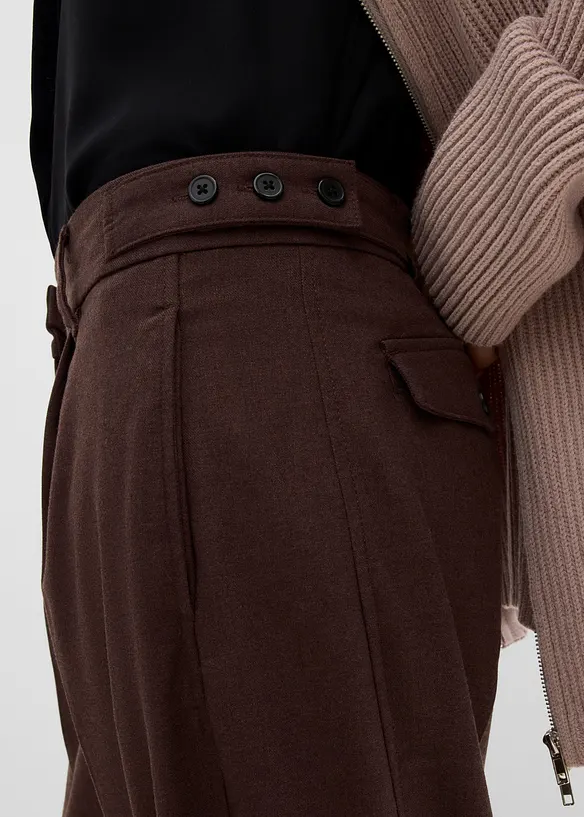 Pantaloni barrel in misto viscosa fluido, bonprix
