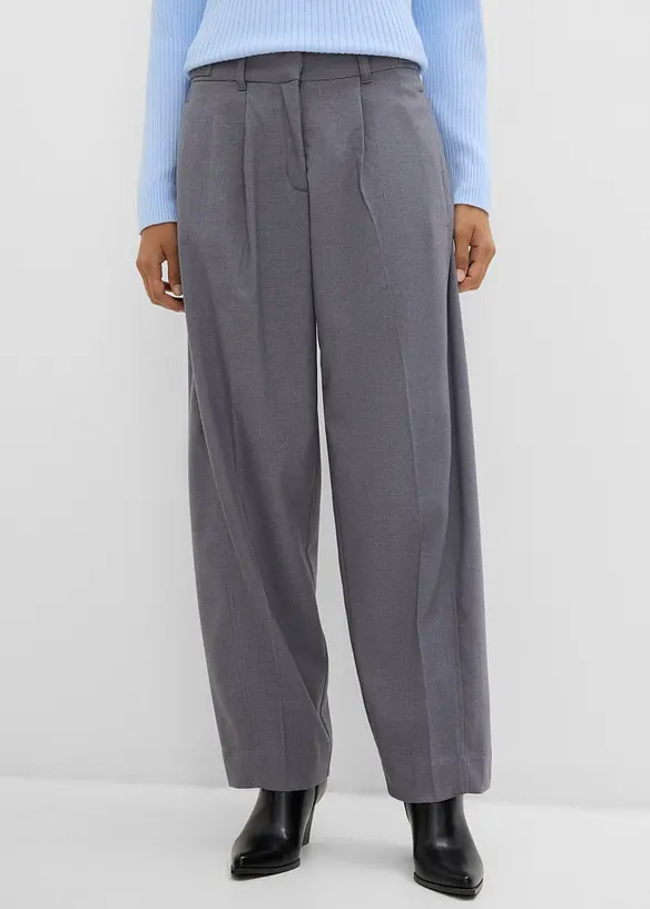 Pantaloni barrel in misto viscosa fluido, bonprix