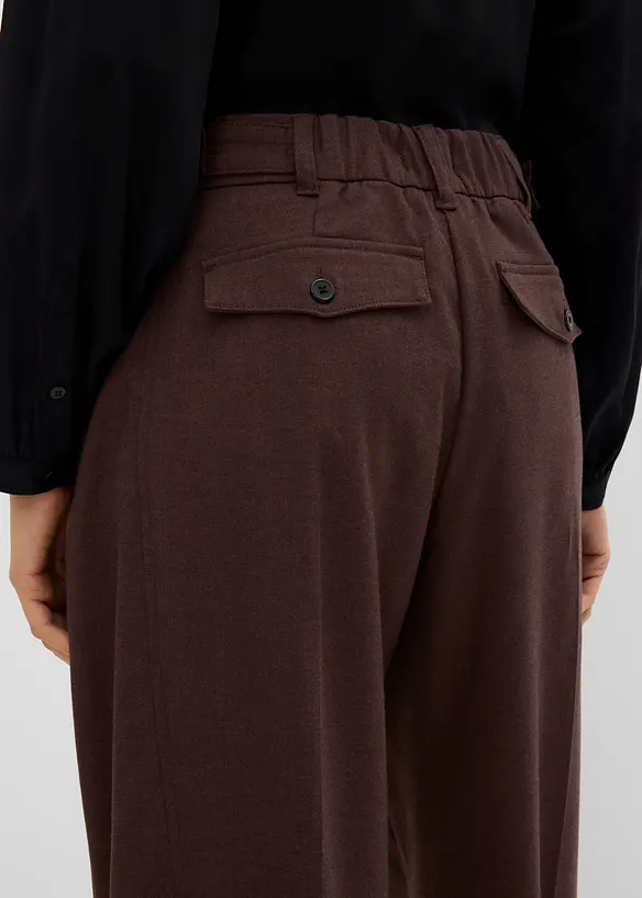 Pantaloni barrel in misto viscosa fluido, bonprix