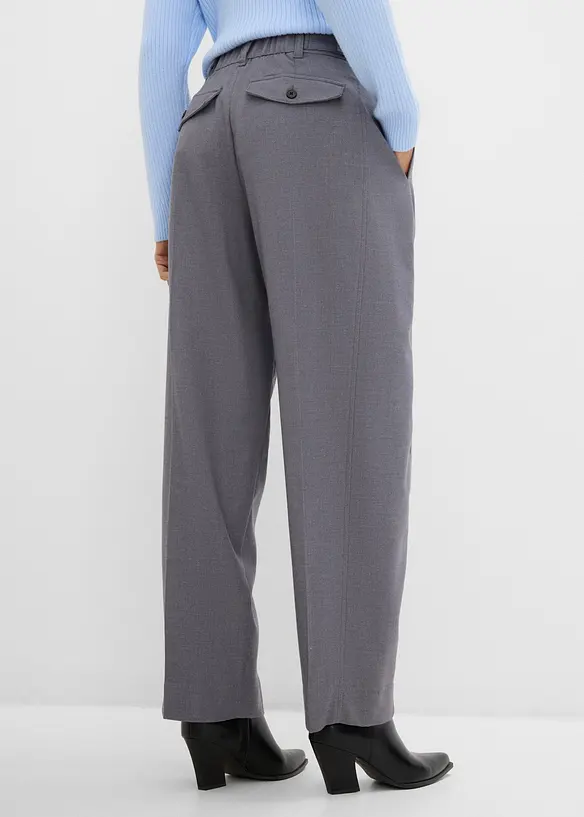 Pantaloni barrel in misto viscosa fluido, bonprix