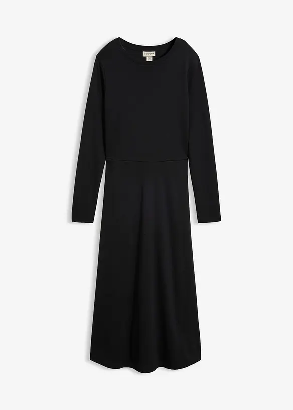 Abito midi in cotone biologico pesante, bonprix