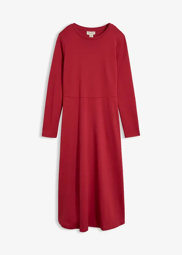 Abito midi in cotone biologico pesante, bonprix