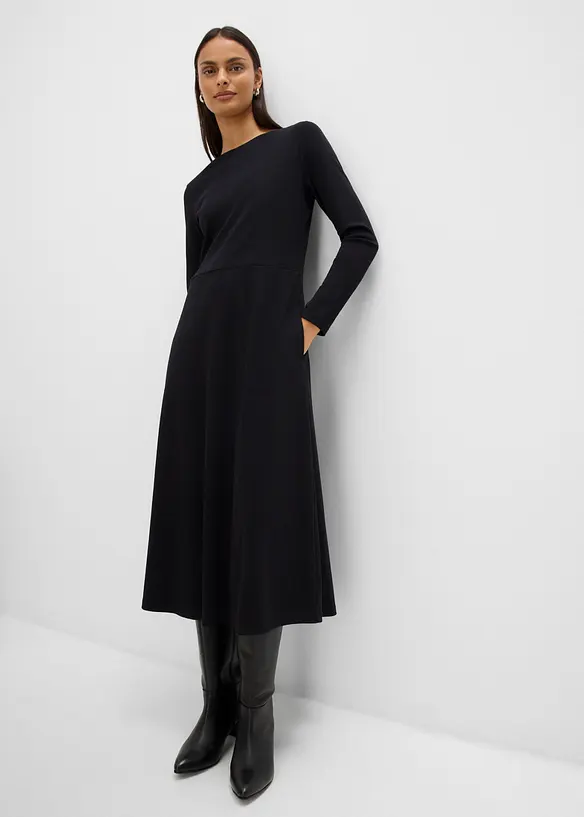 Abito midi in cotone biologico pesante, bonprix