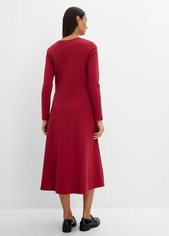 Abito midi in cotone biologico pesante, bonprix