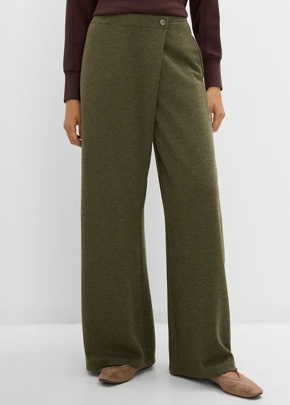 Pantaloni in piquet asimmetrici, bonprix