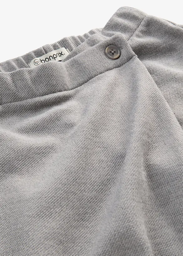 Pantaloni in piquet asimmetrici, bonprix
