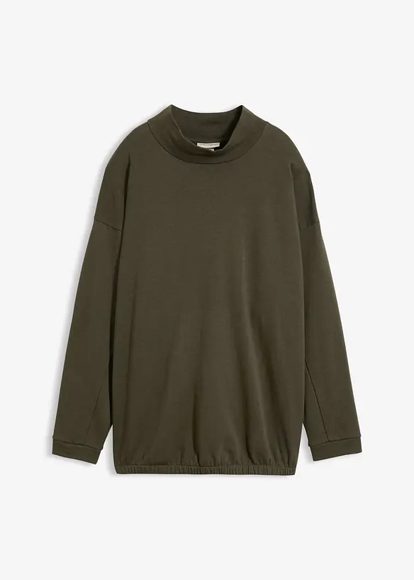 Felpa in misto cotone biologico con maniche a pipistrello, bonprix