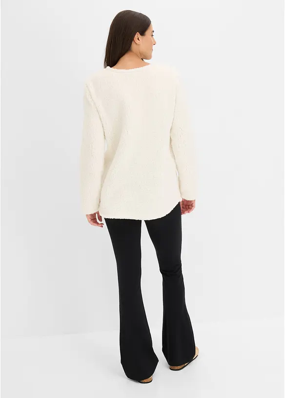 Tuta da casa in pile teddy con leggings, bonprix