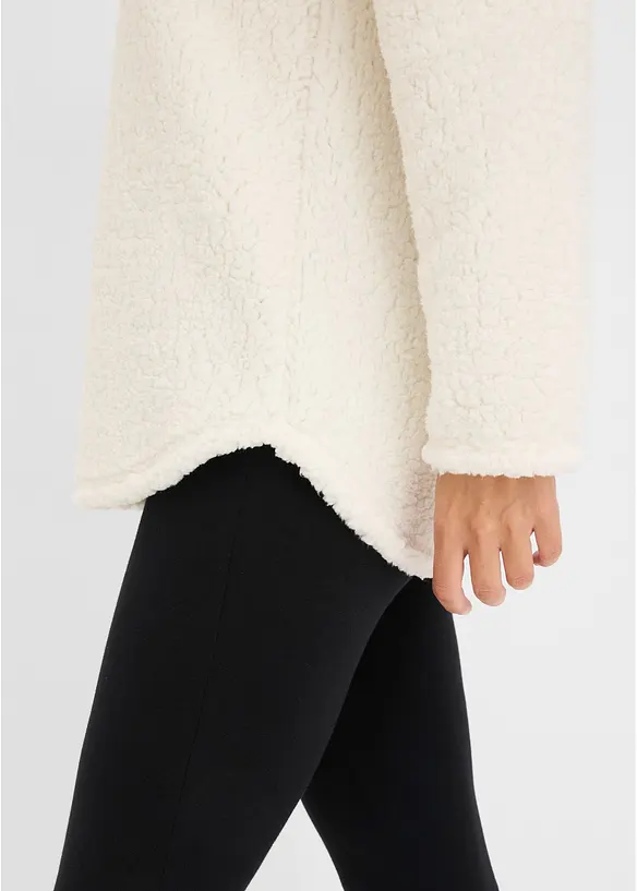 Tuta da casa in pile teddy con leggings, bonprix