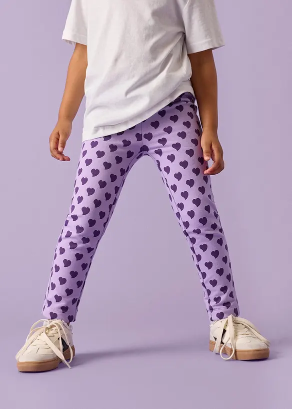 Leggings termici Lurchi in cotone biologico morbido (pacco da 2), Lurchi