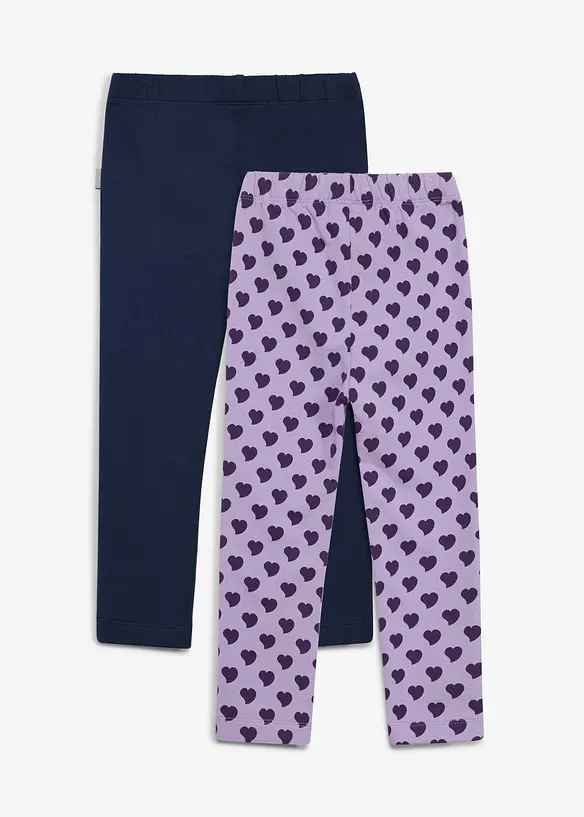 Leggings termici Lurchi in cotone biologico morbido (pacco da 2), Lurchi