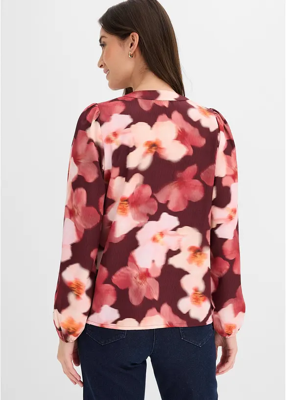 Blusa in cr&ecirc;pe strutturato, bonprix