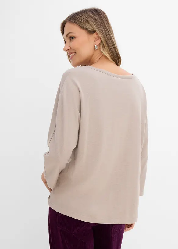 Maxi maglia in misto cotone, bonprix