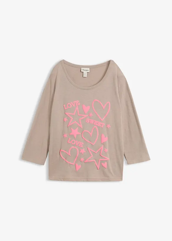 Maxi maglia in misto cotone, bonprix