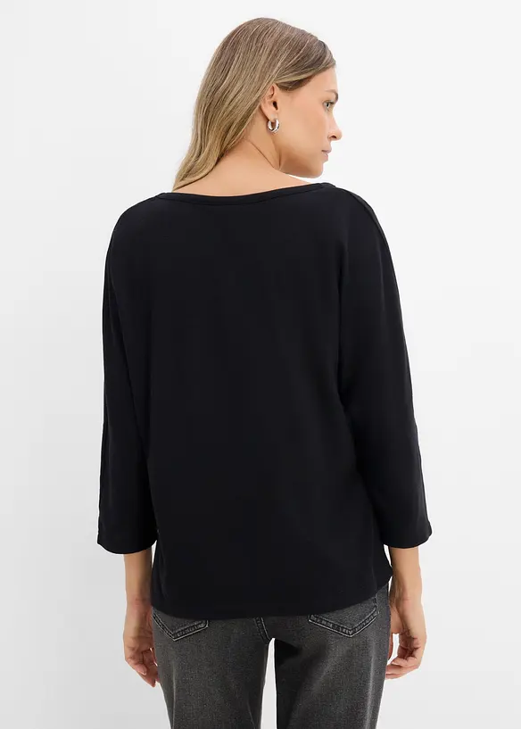 Maxi maglia in misto cotone, bonprix