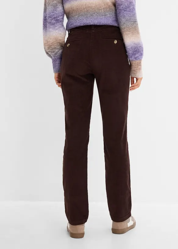 Pantaloni in velluto a coste di misto cotone, bonprix