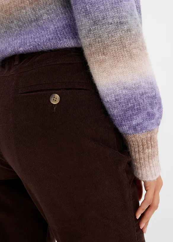 Pantaloni in velluto a coste di misto cotone, bonprix