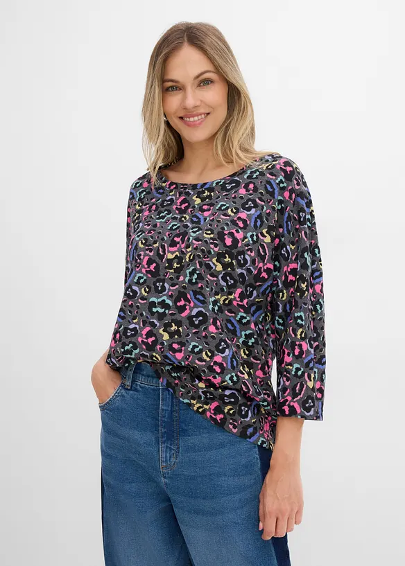 Maxi maglia in misto cotone, bonprix