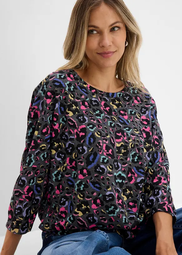 Maxi maglia in misto cotone, bonprix