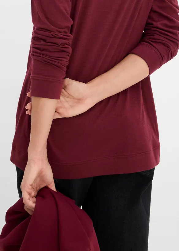 Maglia a maniche lunghe in puro cotone biologico, bonprix