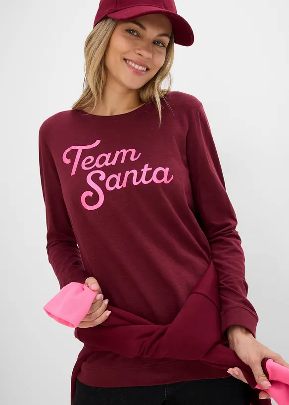 Maglia a maniche lunghe in puro cotone biologico, bonprix
