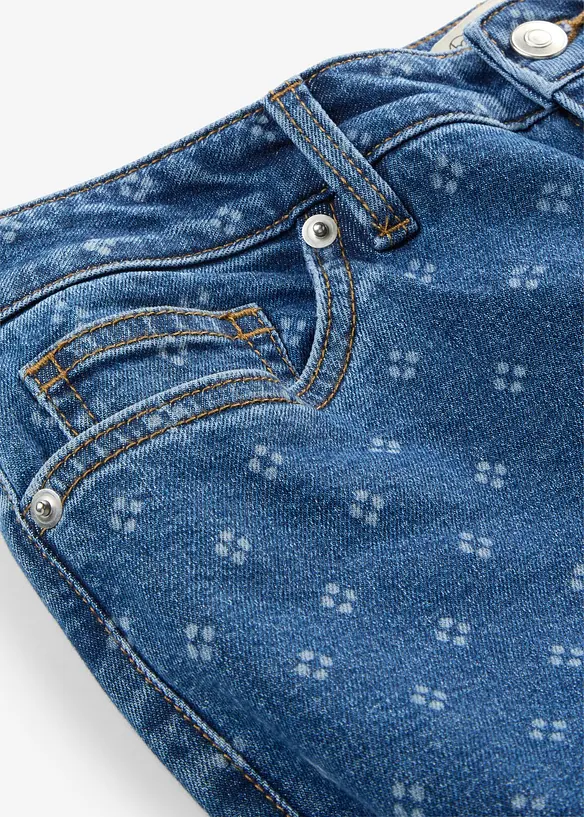 Jeans wide leg, vita media, bonprix