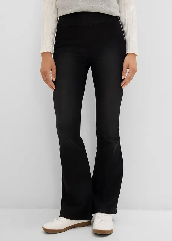 Jeggings termici con vita comoda, vita alta, bonprix
