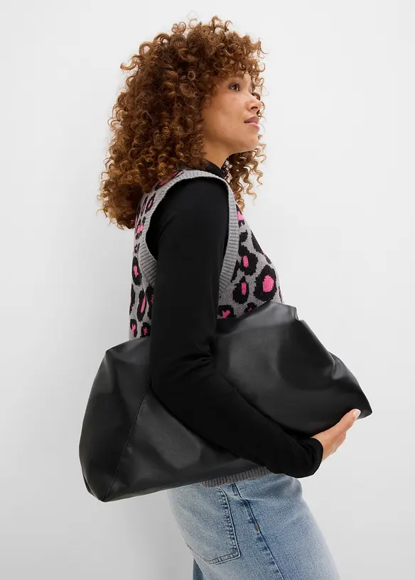 Gilet in maglia con filato piumato, bonprix
