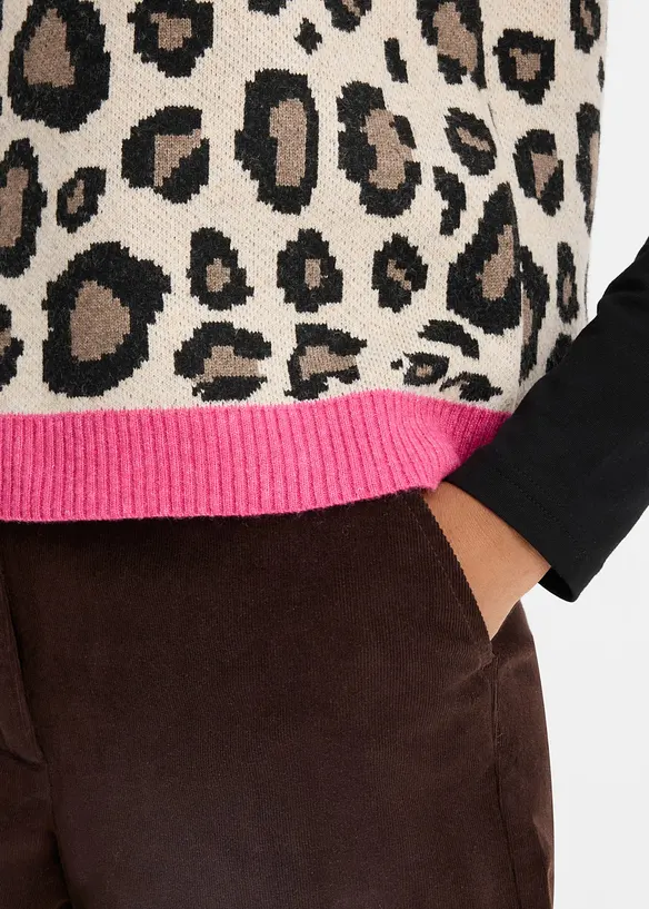 Gilet in maglia con filato piumato, bonprix