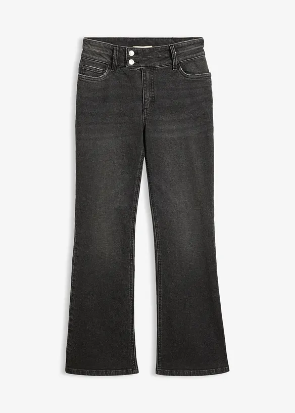 Jeans bootcut, vita alta, bonprix