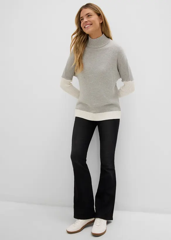 Jeggings termici con vita comoda, vita alta, bonprix