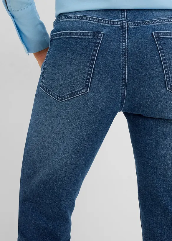 Jeans bootcut, vita alta, bonprix
