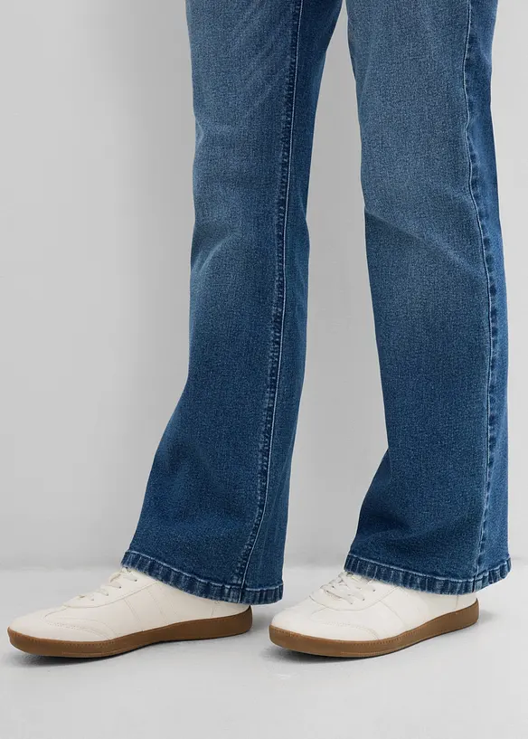 Jeans bootcut, vita alta, bonprix
