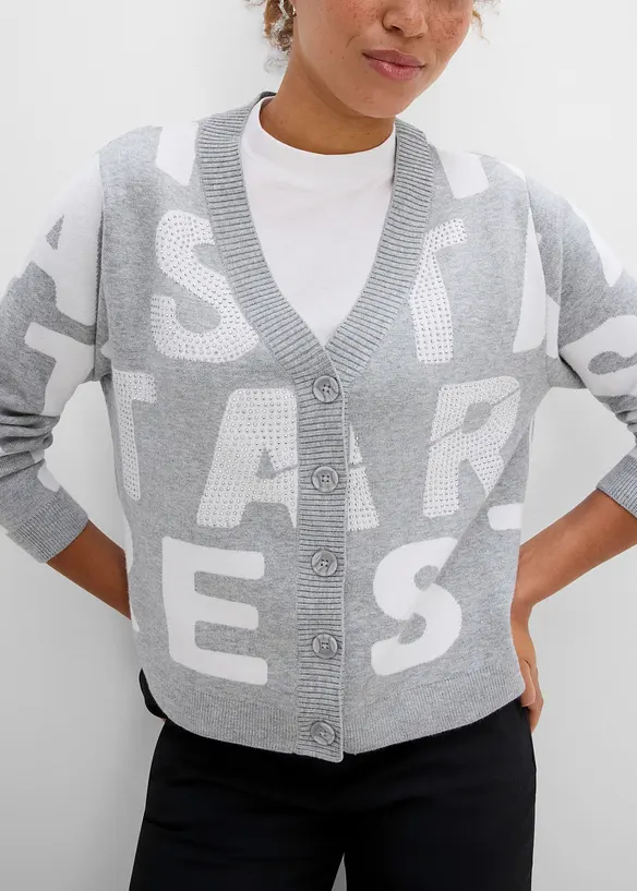 Cardigan in filato fine, bonprix