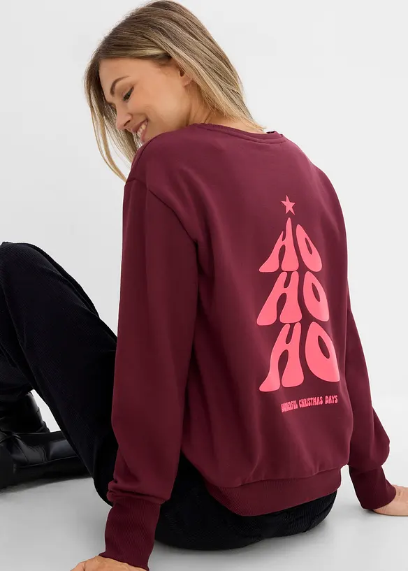 Felpa oversize in misto cotone morbido, bonprix