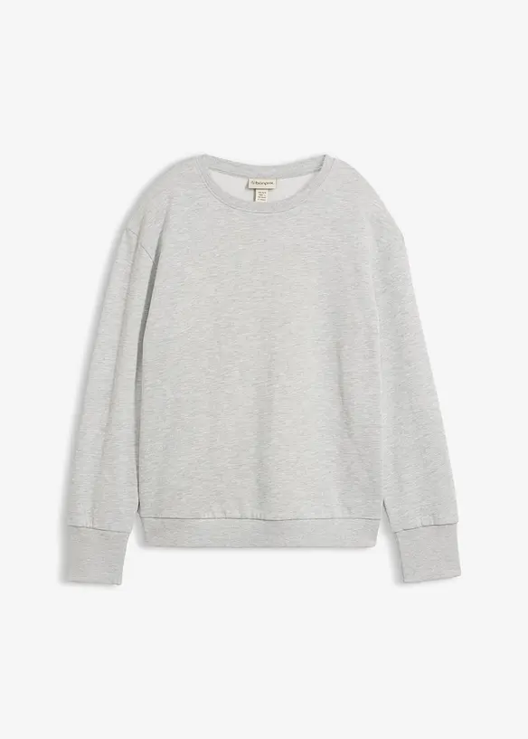 Felpa oversize in misto cotone morbido, bonprix