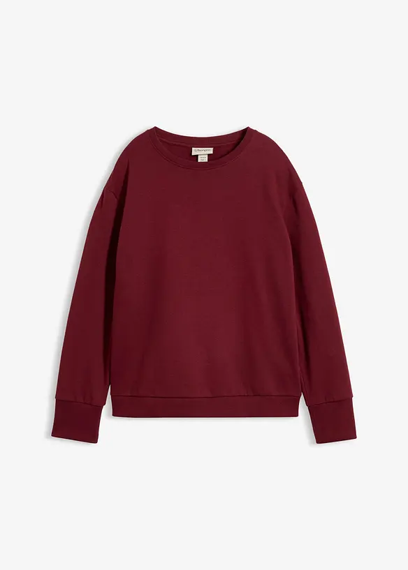 Felpa oversize in misto cotone morbido, bonprix