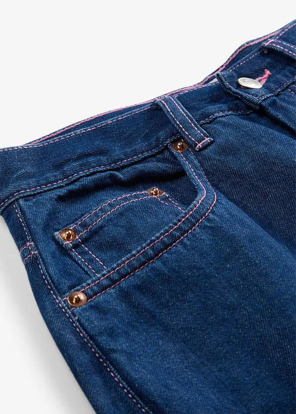 Jeans barrel, vita alta, bonprix