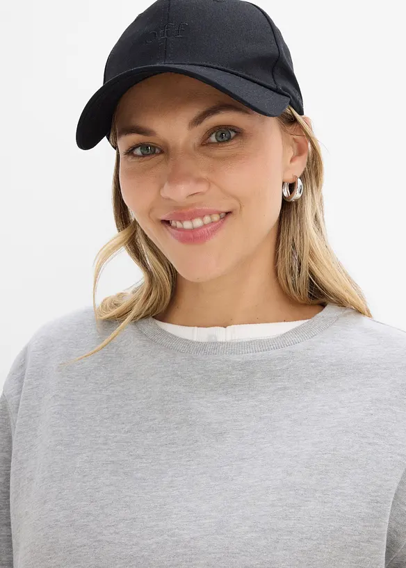 Felpa oversize in misto cotone morbido, bonprix