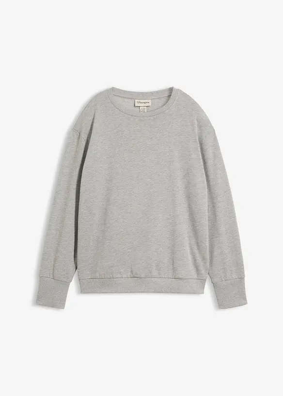 Felpa oversize in misto cotone morbido, bonprix