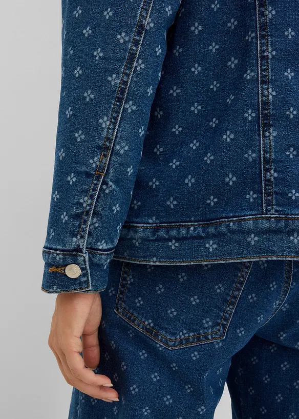 Giacca di jeans con fodera teddy calda, bonprix