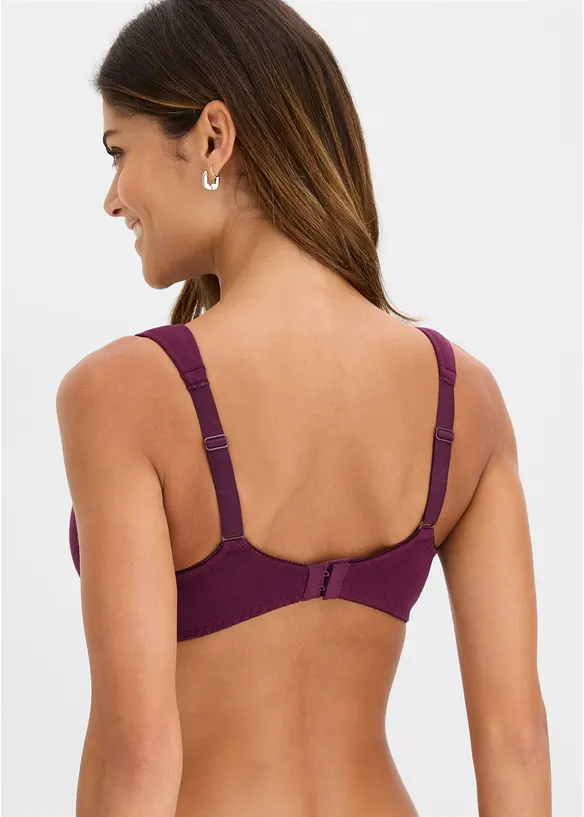 Reggiseno con coppe preformate, ferretto e cotone biologico (pacco da 2), bonprix