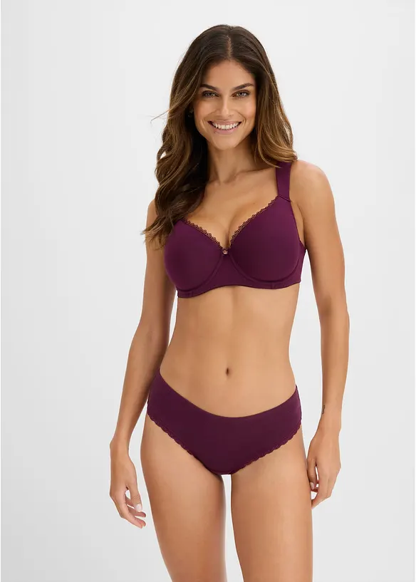 Reggiseno con coppe preformate, ferretto e cotone biologico (pacco da 2), bonprix