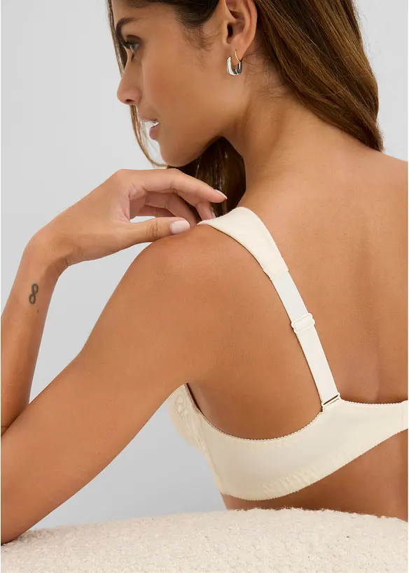 Reggiseno senza ferretto con cotone (pacco da 2), bonprix