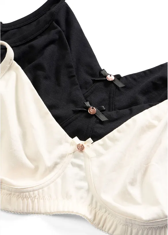 Reggiseno t-shirt non imbottito senza ferretto con cotone biologico (pacco da 3), bonprix