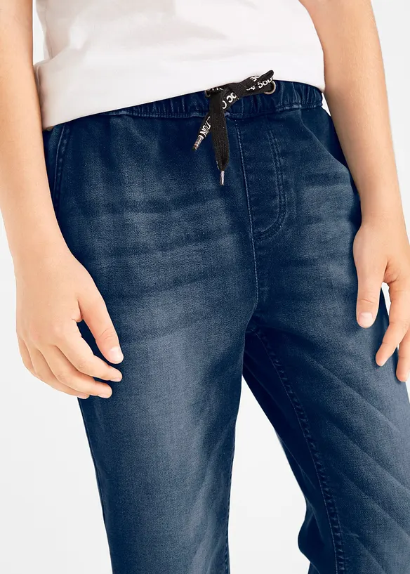 Jeans in felpa con elastico in vita regular fit, straight, bonprix