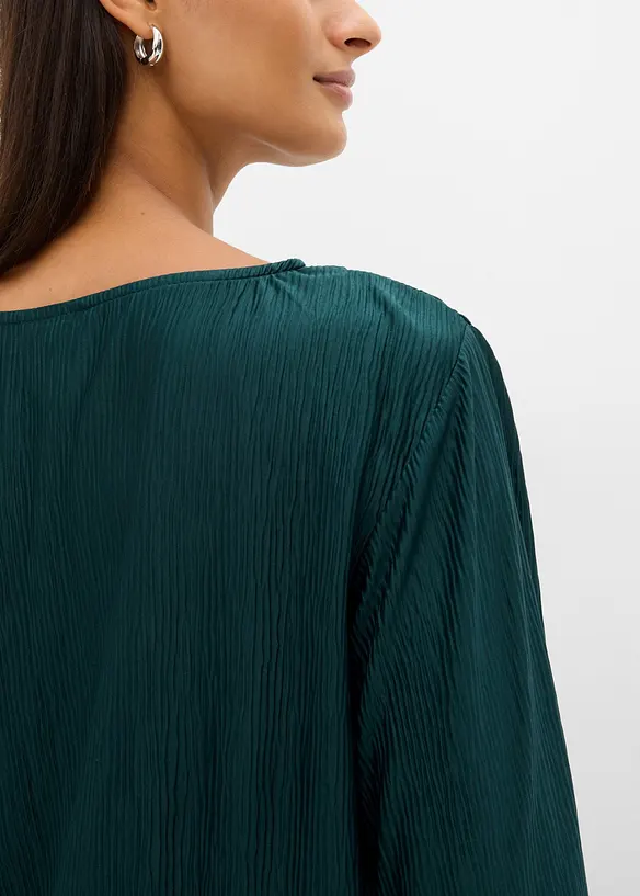 Maglia a maniche lunghe con effetto strutturato, bonprix