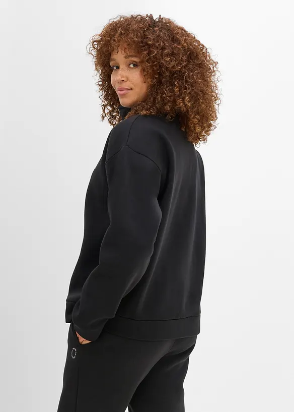 Felpa termica con zip, asciugatura rapida, bonprix