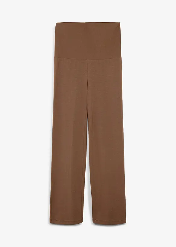 Pantaloni 2-in-1 in jersey con fascia in vita risvoltabile per la gravidanza e il post-parto, bonprix